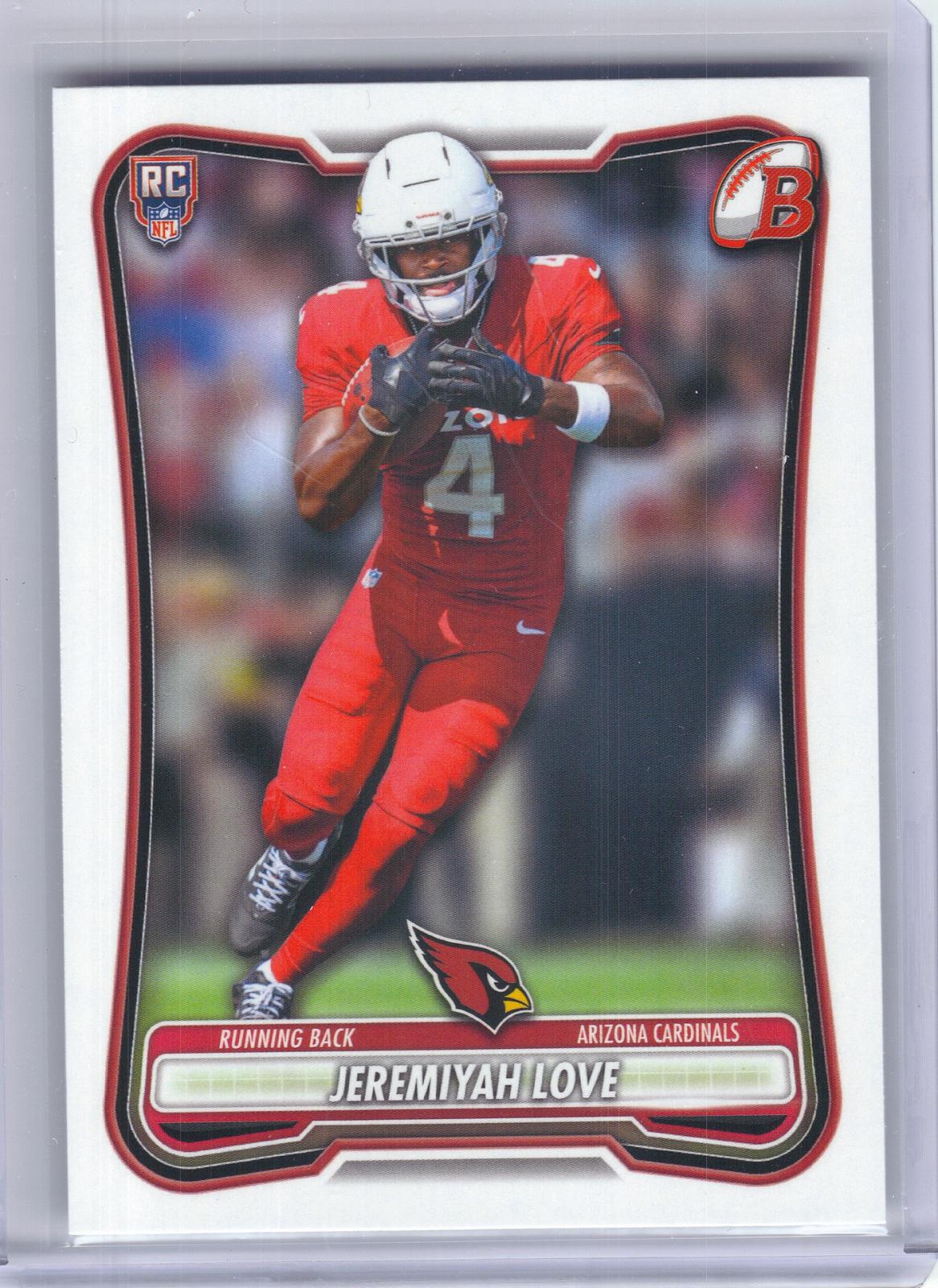 2026 Bowman #143 Jeremiyah Love Arizona Cardinals RC