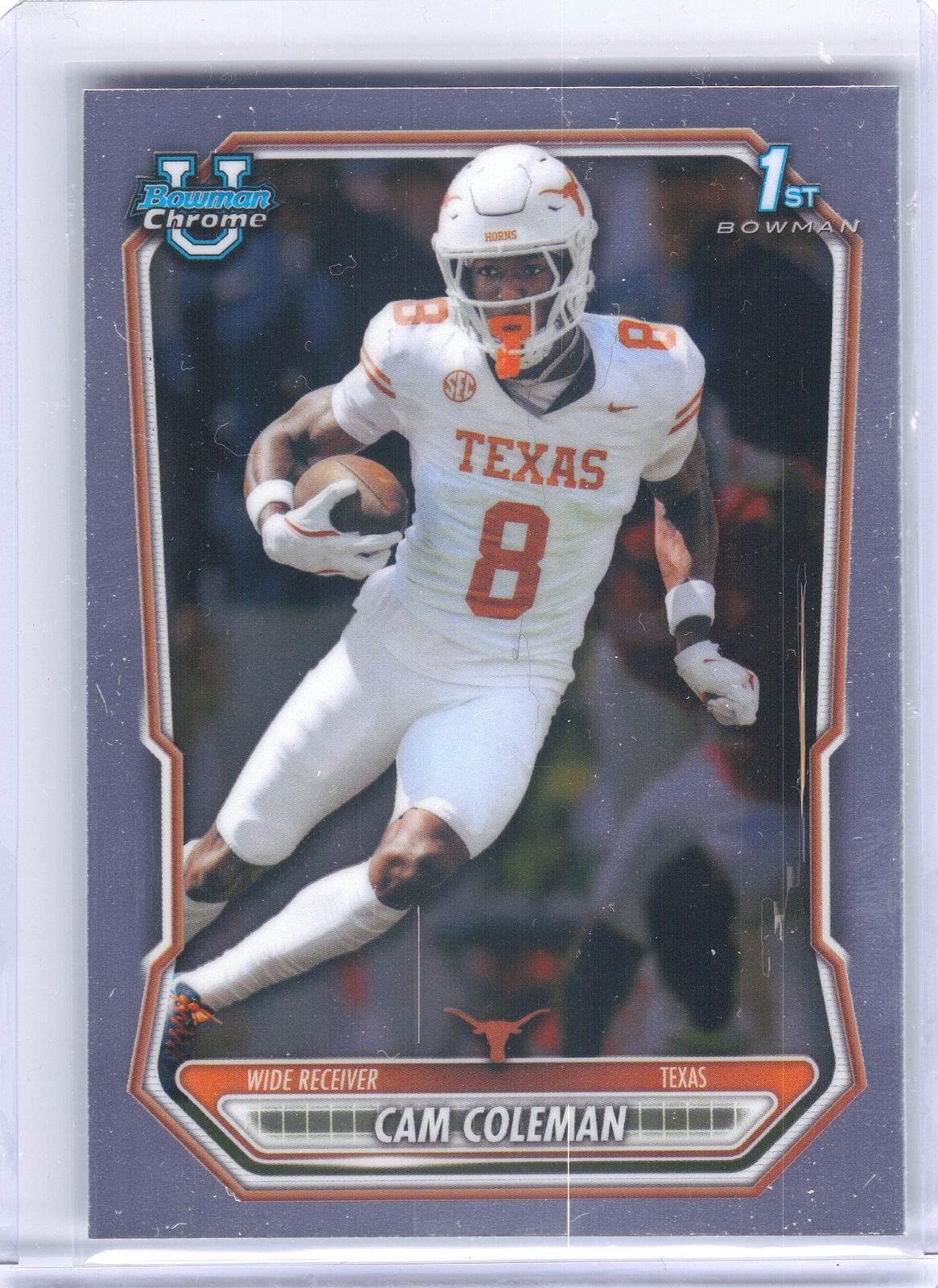 2026 Bowman #BCP-14 Cam Coleman Chrome Prospects Texas Longhorns