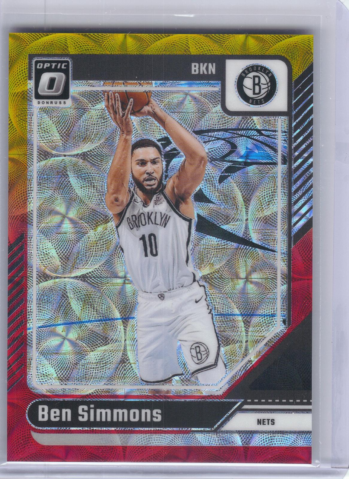 2024-25 Donruss Optic #133 Ben Simmons Red and Gold International #/99 Brooklyn Nets SN