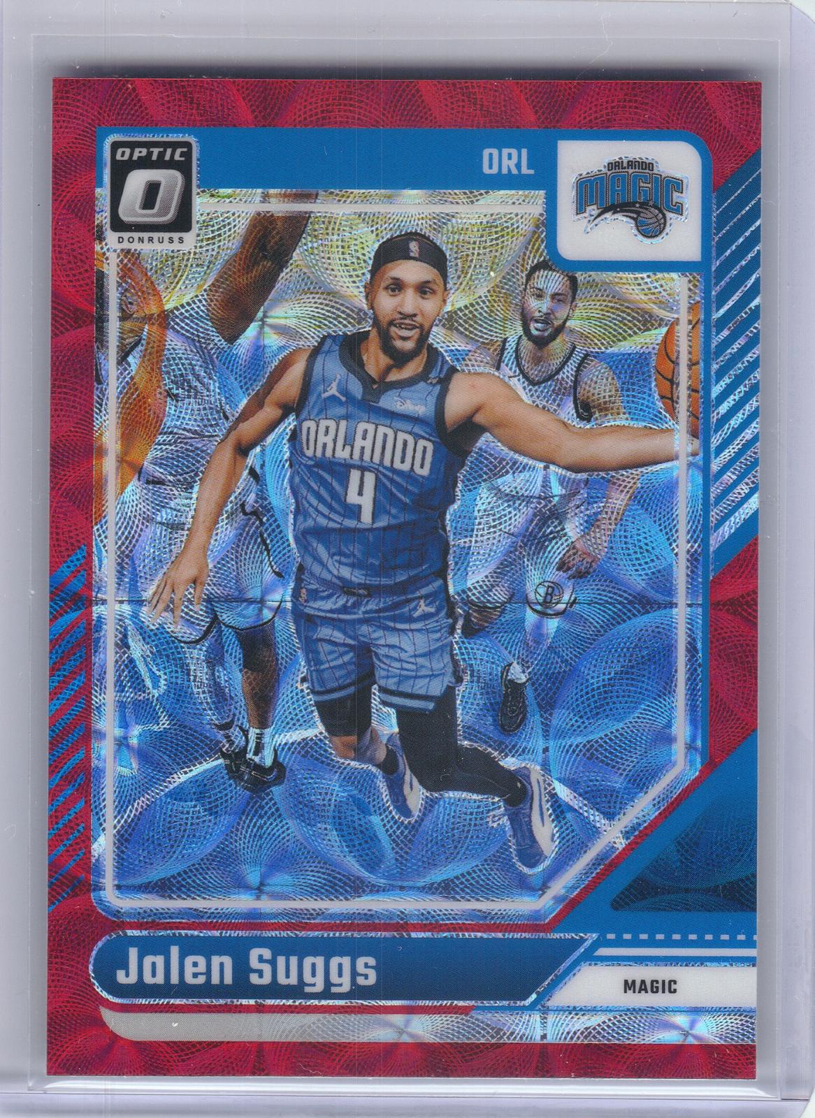 2024-25 Donruss Optic #14 Jalen Suggs Red International Orlando Magic