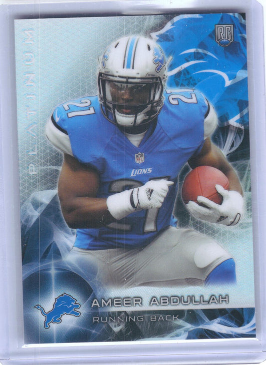 2015 Topps Platinum #136 Ameer Abdullah Detroit Lions RC