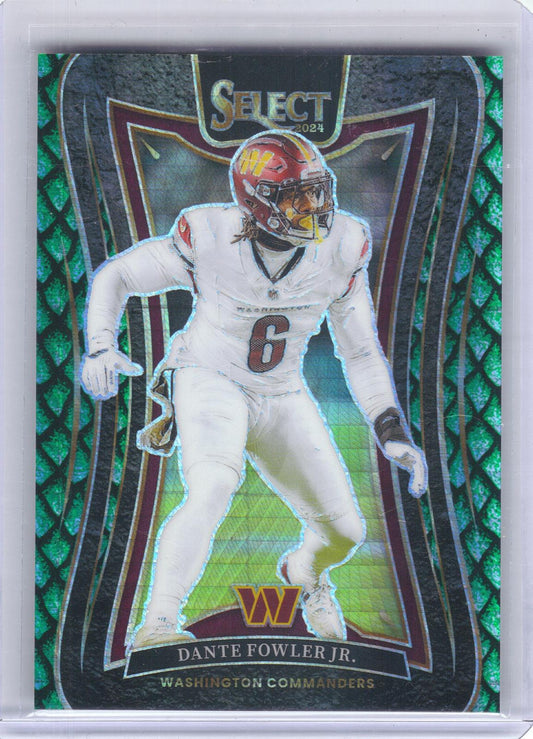 2024 Panini Select #325 Dante Fowler Jr. Dragon Scale Prizm #/81 Washington Commanders SN