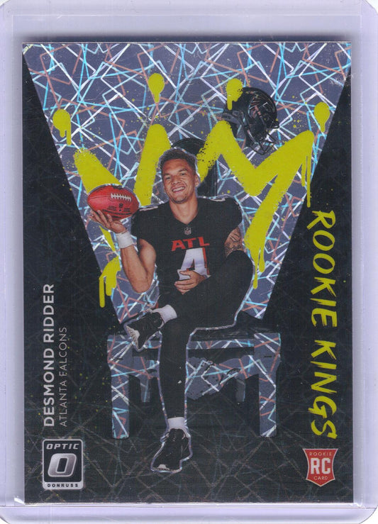 2022 Donruss Optic #RK-3 Desmond Ridder Rookie Kings Atlanta Falcons