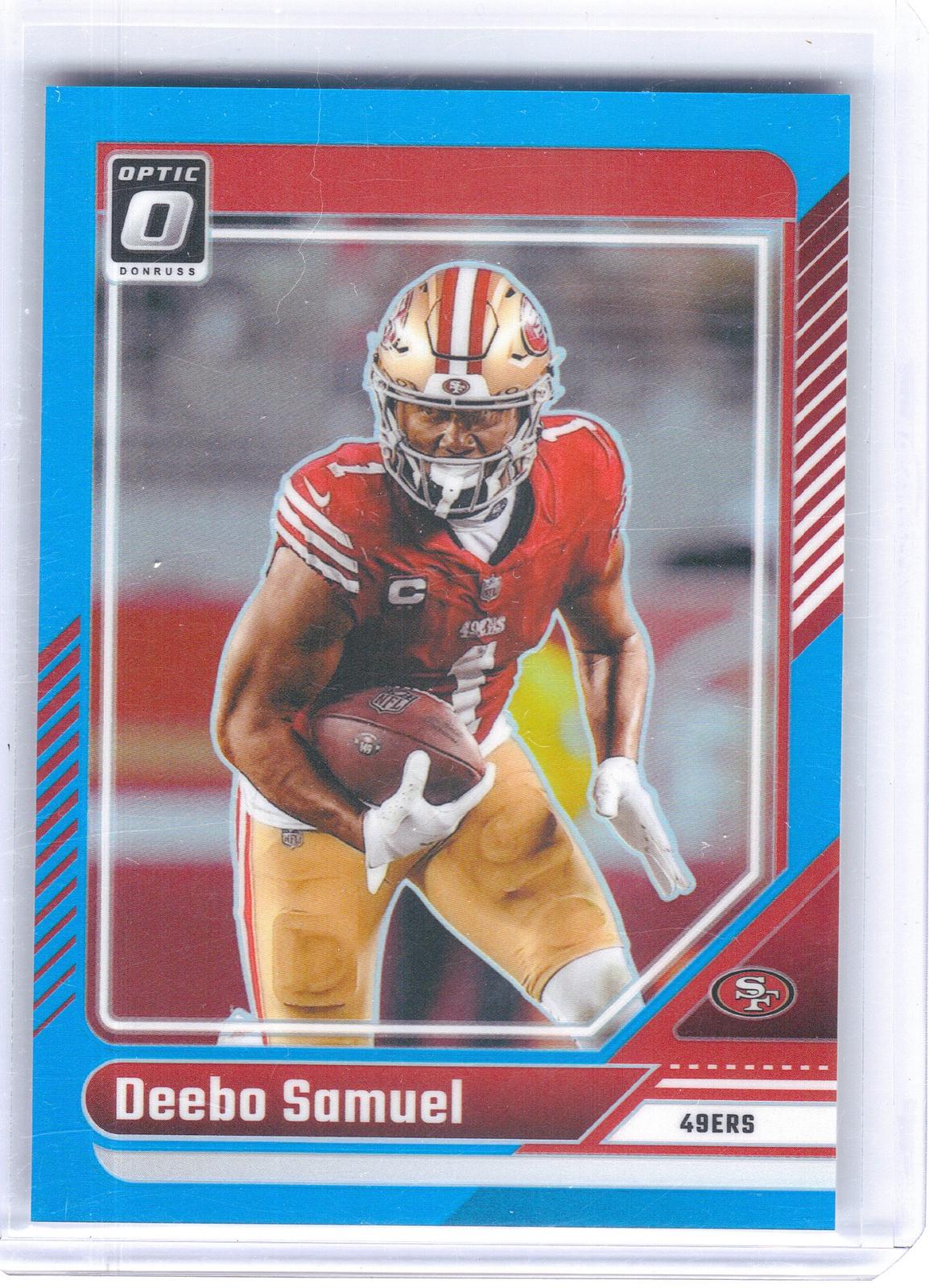2024 Donruss Optic #172 Deebo Samuel Aqua #/299 San Francisco 49ers SN