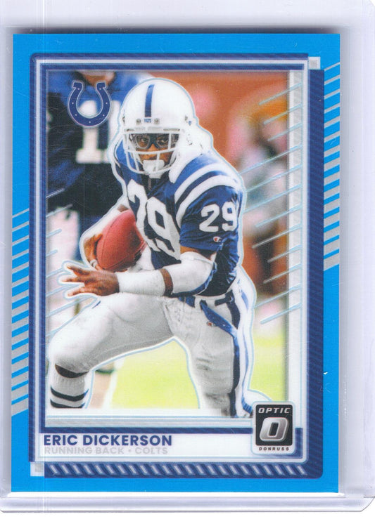 2025 Donruss Optic #59 Eric Dickerson Red #/149 Indianapolis Colts SN, HOF