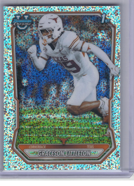 2026 Bowman #BCP-152 Graceson Littleton Chrome Prospects Speckle Texas Longhorns