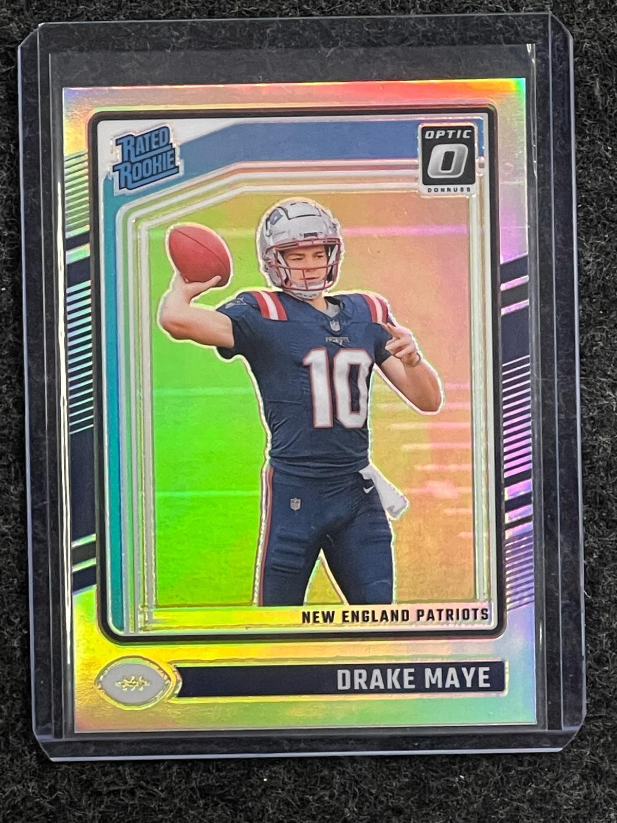 Drake Maye 2024 Donruss Optic #229 Holo Patriots
