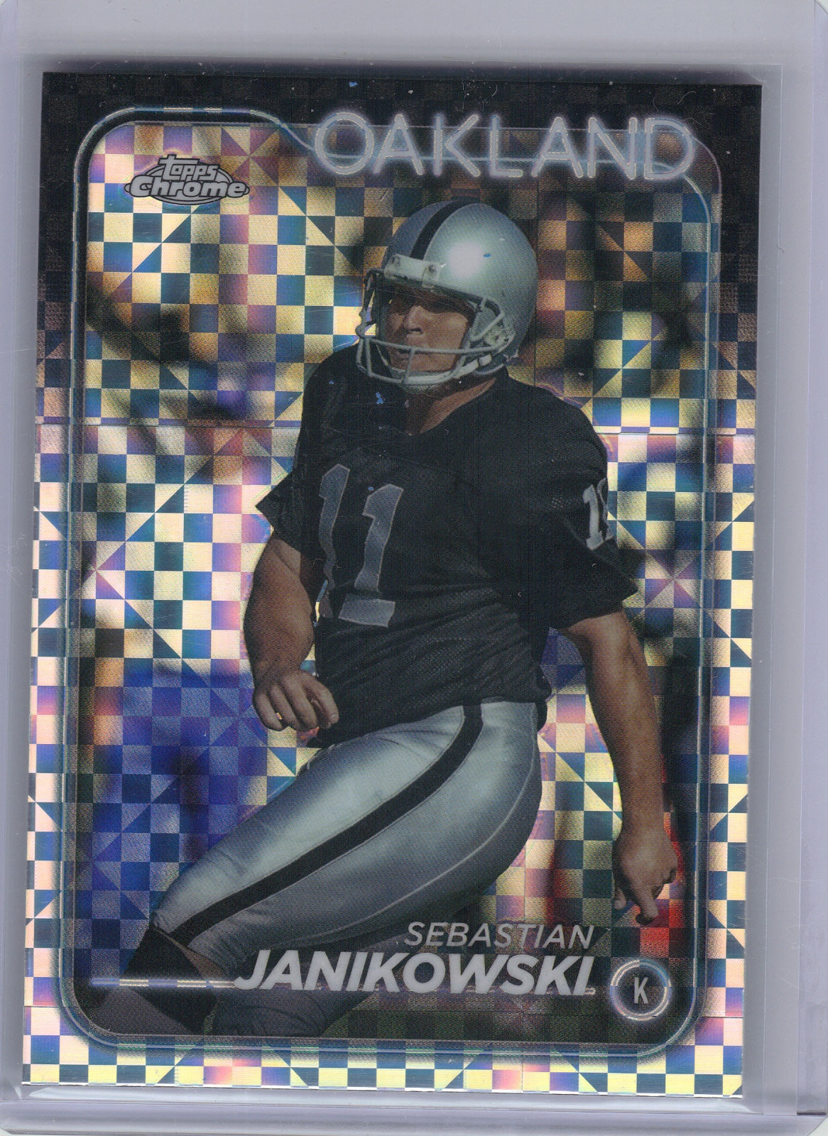 Sebastian Janikowski Oakland Raiders 2024 Topps Chrome - X-Fractor #154
