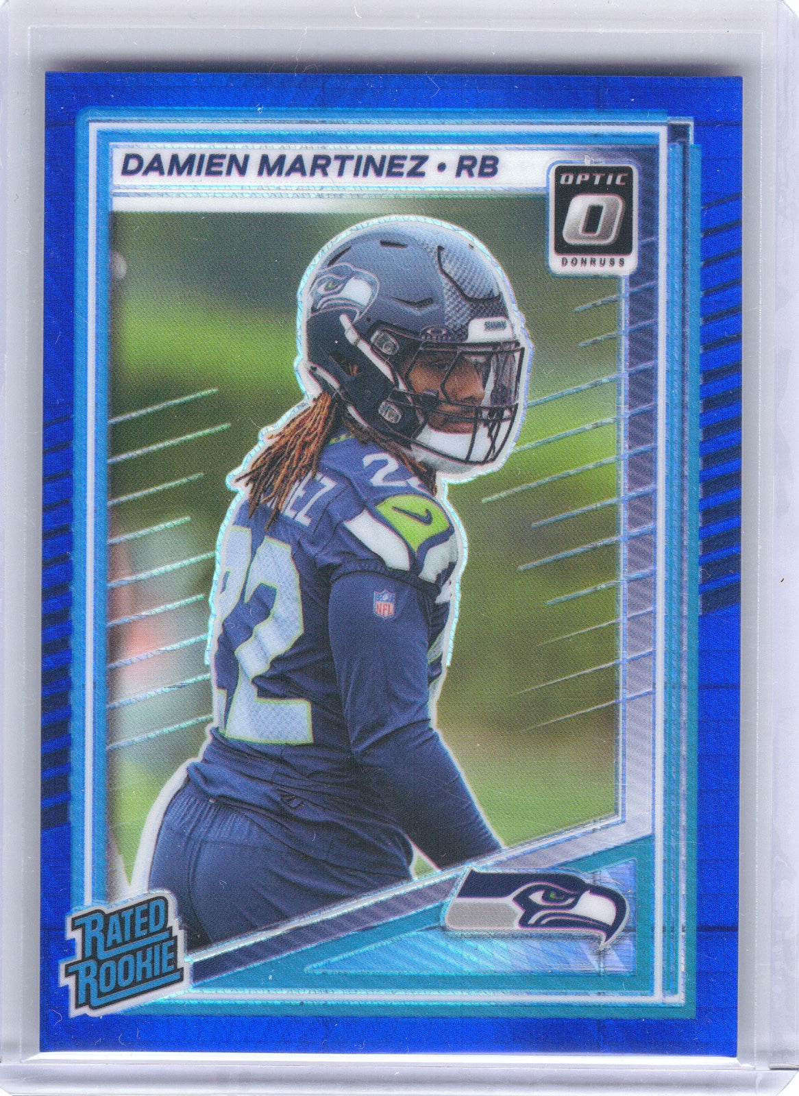 Damien Martinez Seattle Seahawks 2025 Donruss Optic - Blue Hyper #298