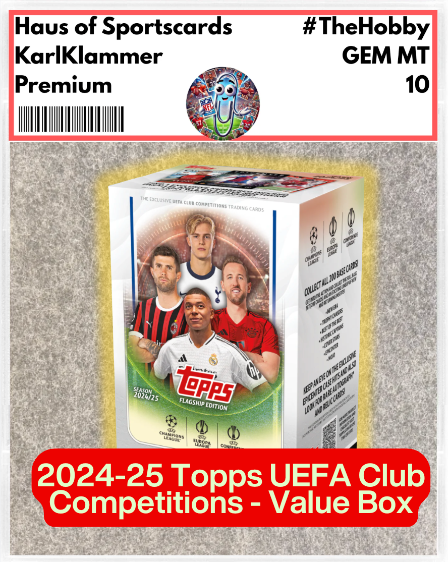 2024/25 Topps Flagship UEFA Club Competitions Value Blaster Box | 56 Cards | Champions League