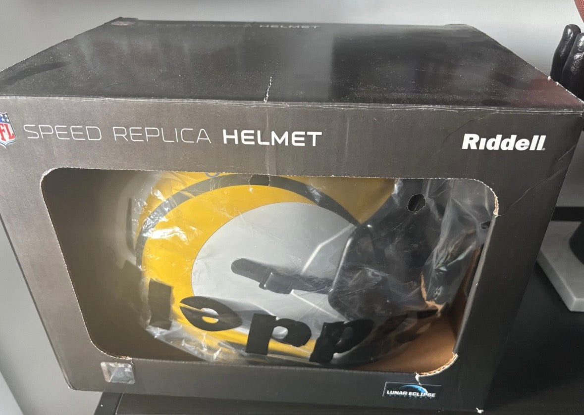 Eric Dickerson RAMS Full Size Lunar Eclipse Replica Helmet Beckett COA