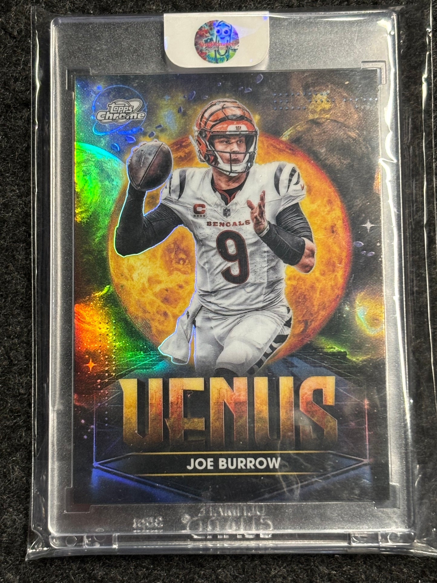 2025 Topps Chrome Cosmic #PPV-JB Joe Burrow Planetary Pursuit Venus Cincinnati Bengals