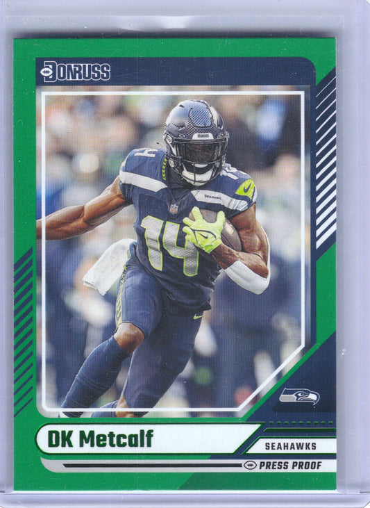 DK Metcalf Seattle Seahawks 2024 Donruss - Press Proof Green #128
