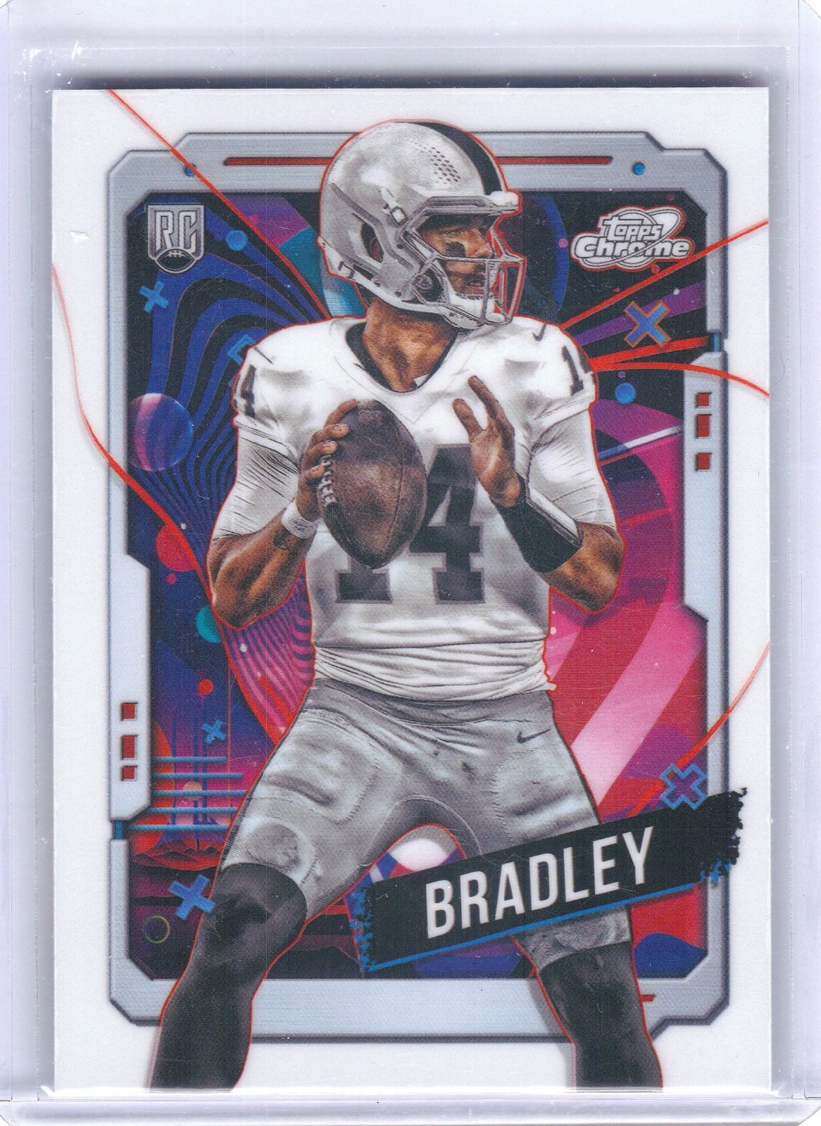 Carter Bradley Las Vegas Raiders 2024 Topps Chrome Cosmic - White Hole Refractors #151