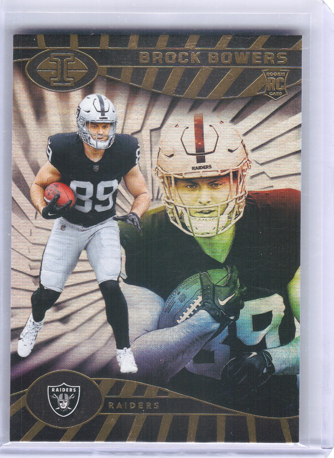 Brock Bowers Las Vegas Raiders 2024 Panini Illusions #47 RC Hobby 55pt