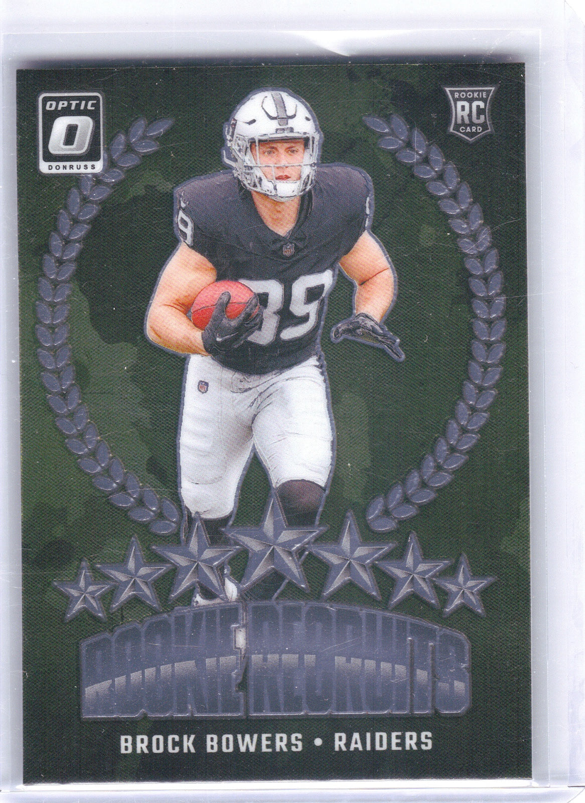 Brock Bowers Las Vegas Raiders 2024 Donruss Optic - Rookie Recruits #6