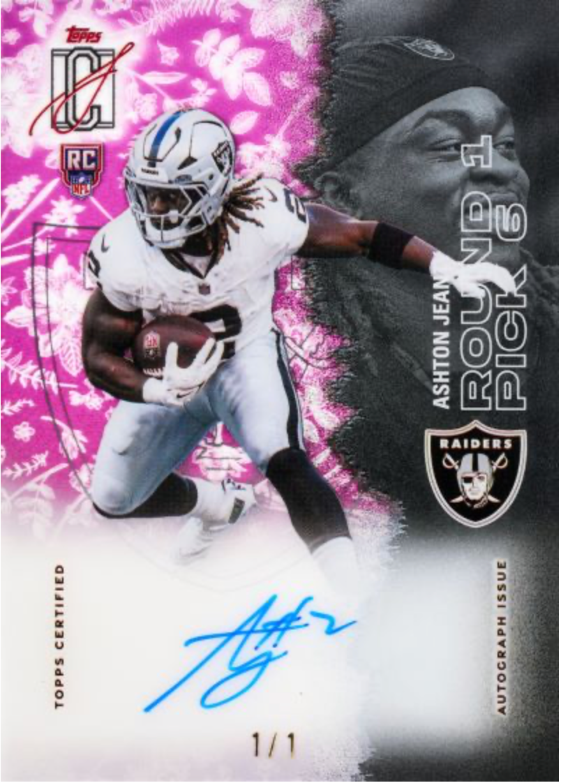 Rookie Crystal Clear Auto Ashton Jeanty 1/1